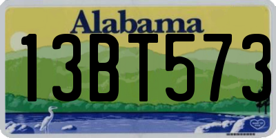 AL license plate 13BT573