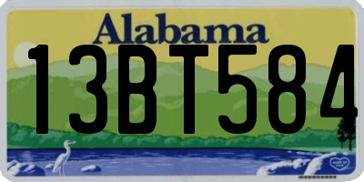 AL license plate 13BT584