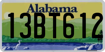 AL license plate 13BT612