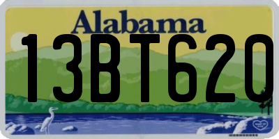 AL license plate 13BT620