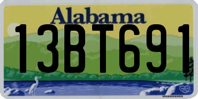 AL license plate 13BT691