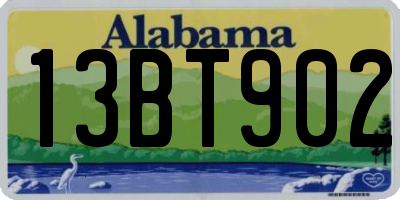 AL license plate 13BT902