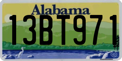 AL license plate 13BT971