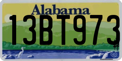 AL license plate 13BT973