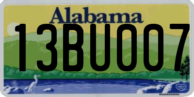 AL license plate 13BU007