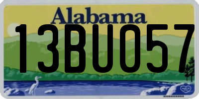 AL license plate 13BU057
