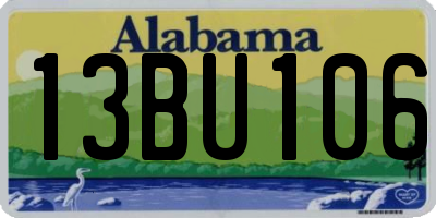 AL license plate 13BU106