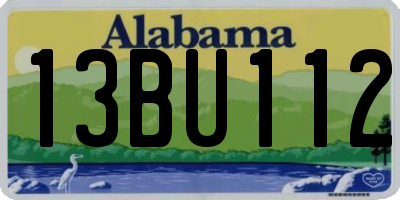 AL license plate 13BU112