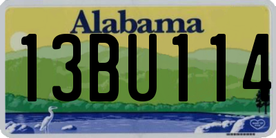 AL license plate 13BU114