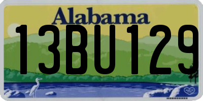 AL license plate 13BU129