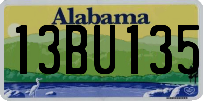 AL license plate 13BU135