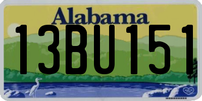 AL license plate 13BU151