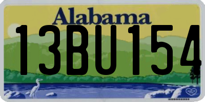 AL license plate 13BU154