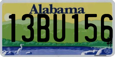 AL license plate 13BU156