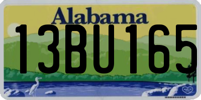 AL license plate 13BU165