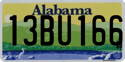 AL license plate 13BU166