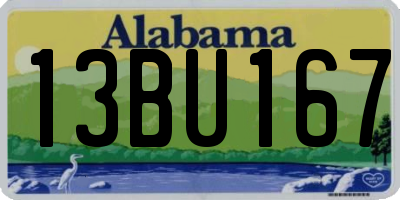 AL license plate 13BU167