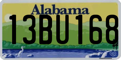 AL license plate 13BU168