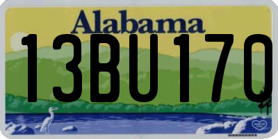 AL license plate 13BU170