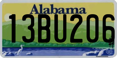 AL license plate 13BU206