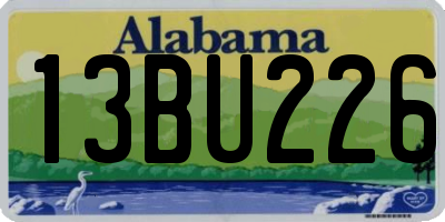 AL license plate 13BU226