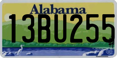 AL license plate 13BU255
