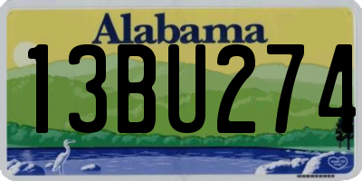 AL license plate 13BU274