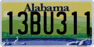 AL license plate 13BU311