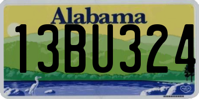 AL license plate 13BU324