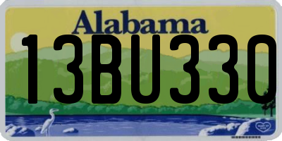 AL license plate 13BU330