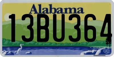 AL license plate 13BU364