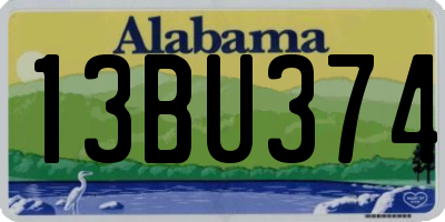 AL license plate 13BU374