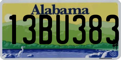 AL license plate 13BU383