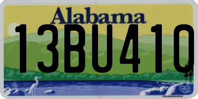 AL license plate 13BU410
