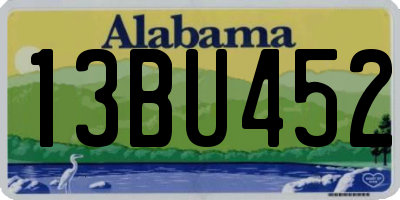 AL license plate 13BU452