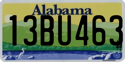 AL license plate 13BU463