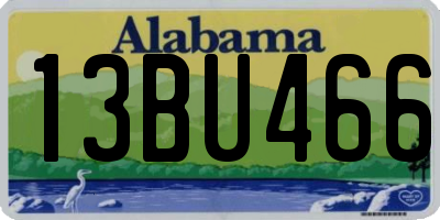 AL license plate 13BU466