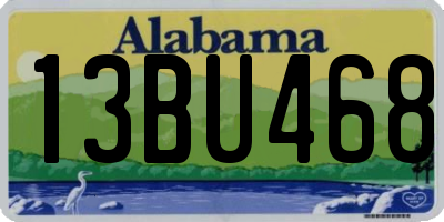 AL license plate 13BU468