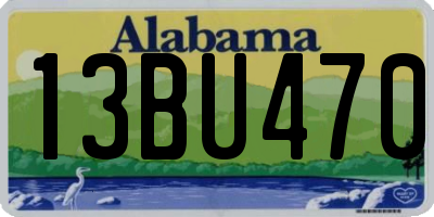 AL license plate 13BU470