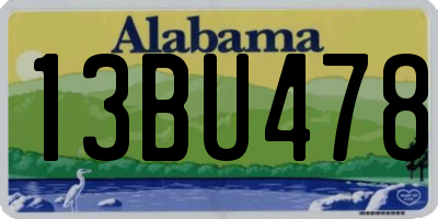 AL license plate 13BU478