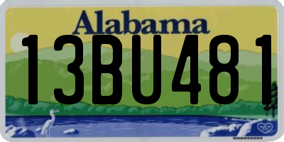 AL license plate 13BU481