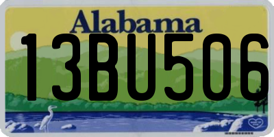 AL license plate 13BU506