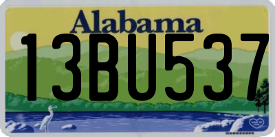 AL license plate 13BU537