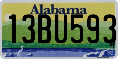 AL license plate 13BU593