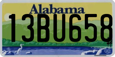 AL license plate 13BU658