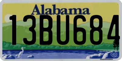 AL license plate 13BU684