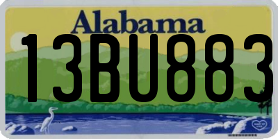 AL license plate 13BU883