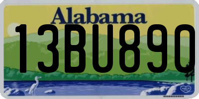 AL license plate 13BU890
