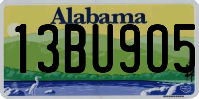 AL license plate 13BU905