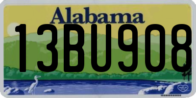 AL license plate 13BU908